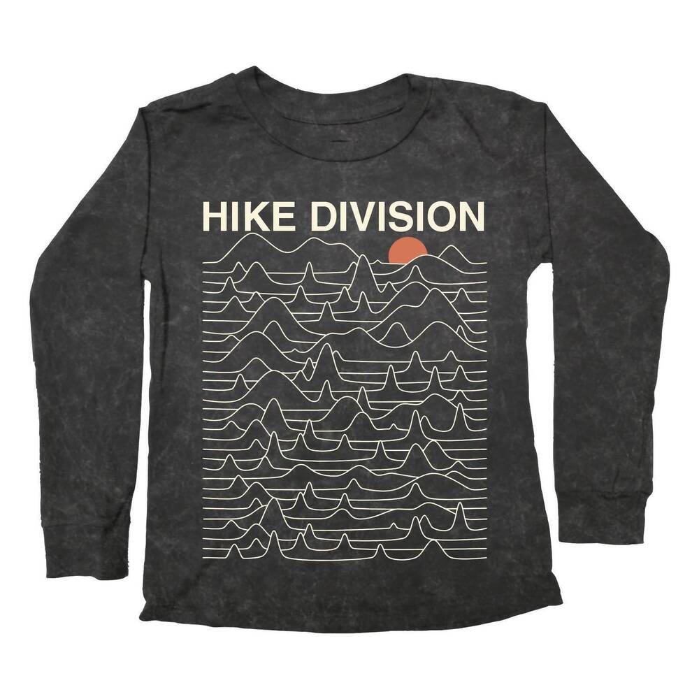 NEW TINY WHALES boys hike division t-shirt in mineral black